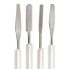 Set of brushes-spatulas 2B1 for polygel with white handles, MIS215-(247), 19074, Brush,  Health and beauty. All for beauty salons,All for a manicure ,All for nails, buy with worldwide shipping