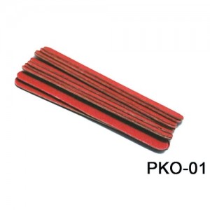  Red disposable nail file 10cm (10 pieces)