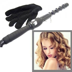 Curling iron V 696 spiral for perfect curls, for salon use and at home, ergonomic handle, without damaging the hair