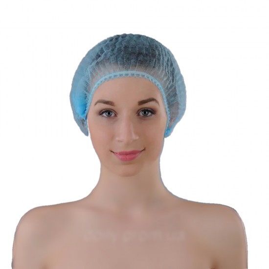 Bonnet en tissu non tissé avec une bande élastique Polix PRO&MED (100 pièces par paquet)-33689-Китай-TM Polix PRO&MED