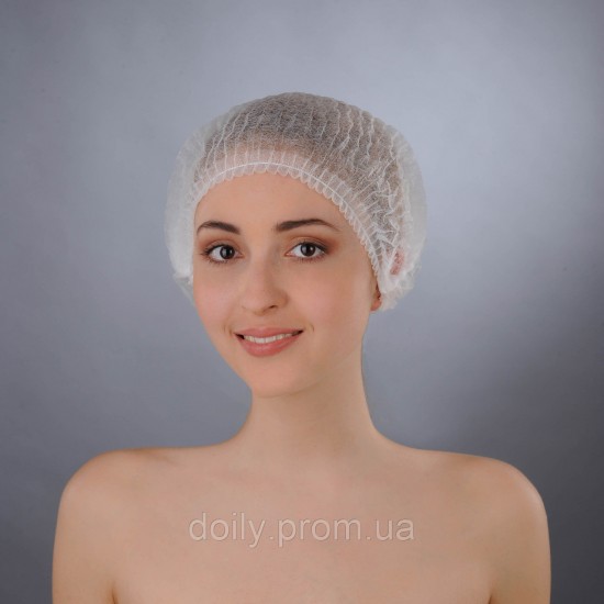Cap made of non-woven material with one elastic band Polix PRO MED (100 PCs in a package), 33689, TM Polix PRO&MED,  Health and beauty. All for beauty salons,All for a manicure ,Supplies, buy with worldwide shipping