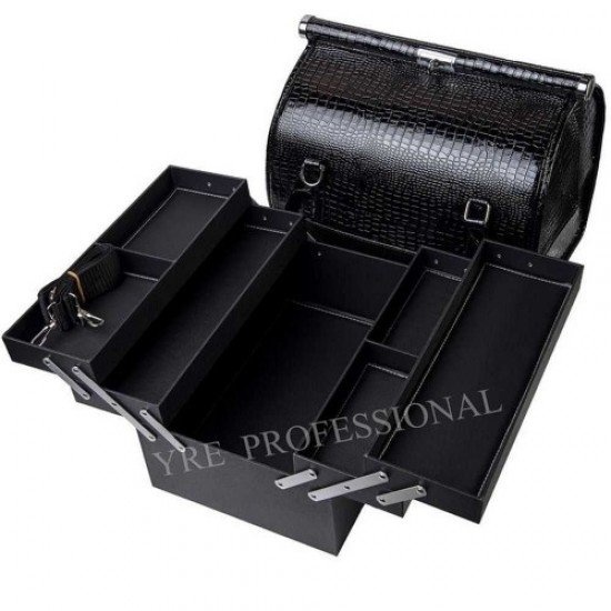 Koffer master kunstleer 9011 zwart-61079-Trend-Masterkoffers, manicuretassen, make-uptassen