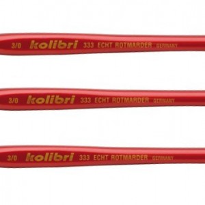  Set of brushes Kolibri 333 No. 3/0 marten, 3 pcs