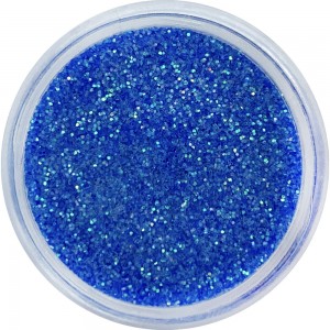  Glitter im Glas FLUORESZIEREND BLAU. Randvoll und bequem für den Mastercontainer. Fabrikverpackung