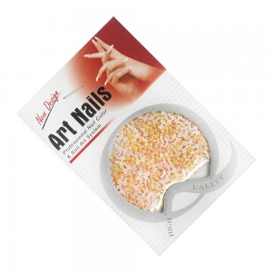  Noeuds souples Décor pour les ongles ART NAILS orange avec miroitement