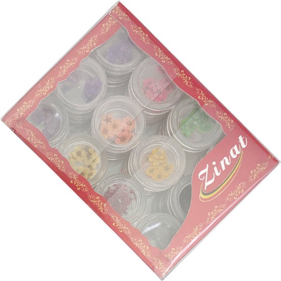 Set of dried flowers Zinat 24 jars, MAS082, 19309, The dried flowers,  Health and beauty. All for beauty salons,All for a manicure ,All for nails, buy with worldwide shipping