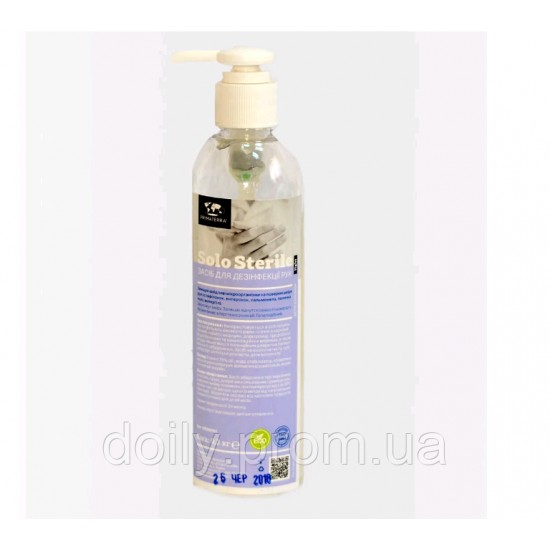 Gel voor het reinigen van handen met antiseptische eigenschappen SOLO steriel licht-33614-Фурман-Antivirus-Produkte