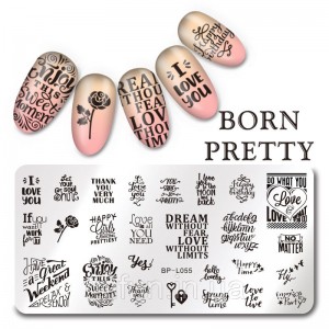 Placa de carimbo Born Pretty BP-L055