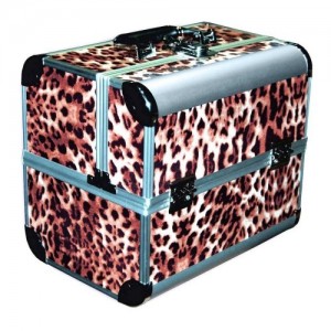 Aluminum suitcase 2629 (leopard-4)