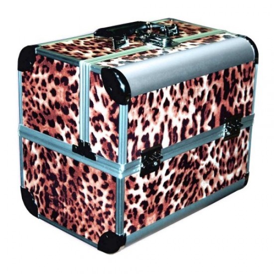 Aluminum briefcase 2629 (leopard-4), 61173, Suitcases master, nail bags, cosmetic bags,  Health and beauty. All for beauty salons,Cases and suitcases ,Suitcases master, nail bags, cosmetic bags, buy with worldwide shipping
