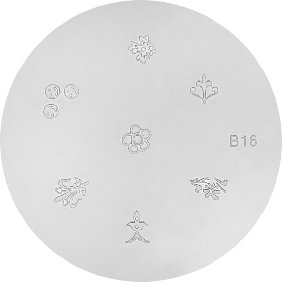 Stempelschijf B16 ,VIK031-17849-Ubeauty Decor-Stempeln