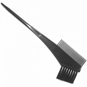  Hair coloring brush with comb