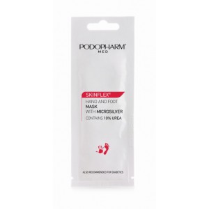 Mascarilla hidratante para manos y pies Podopharm con microplata 10 ml (PP21)