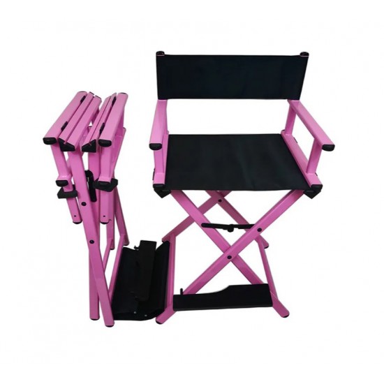 Професійний стілець з підголовником для макіяжу, алюмінієвий, з довгою підніжкою, для корекції брів, складаний стілець для візажиста, легкість в експлуатації, 57139, Кресло визажиста,  Краса та здоров'я. Все для салонів краси,Меблі ,  Купити в Україні