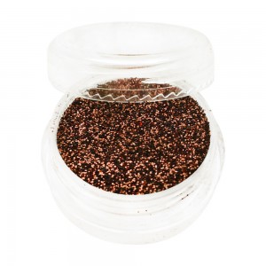  Glitter in a jar BROWN Full to the brim convenient for the master container Factory packed Particles 1/128 inch