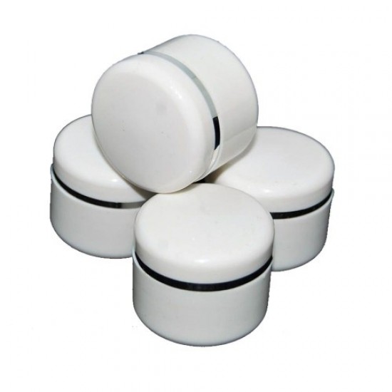 White jar 5g, 57486, Containers, shelves, stands,  Health and beauty. All for beauty salons,Furniture ,Stands and organizers, buy with worldwide shipping