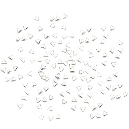 Adesivos de metal para acessórios de unhas TRIÂNGULOS PEQUENOS DE PRATA-18185-Китай-Decoração e design de unhas