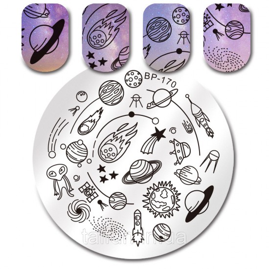 Plate for stamping Image Plate Born Pretty BP-170, 63801, Stamping Born Pretty,  Health and beauty. All for beauty salons,All for a manicure ,Decor and nail design, buy with worldwide shipping