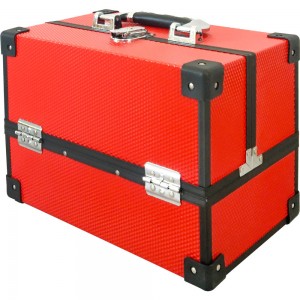 Manicure hard suitcase 30*20*22 cm RELIEF RED ,MIS1500