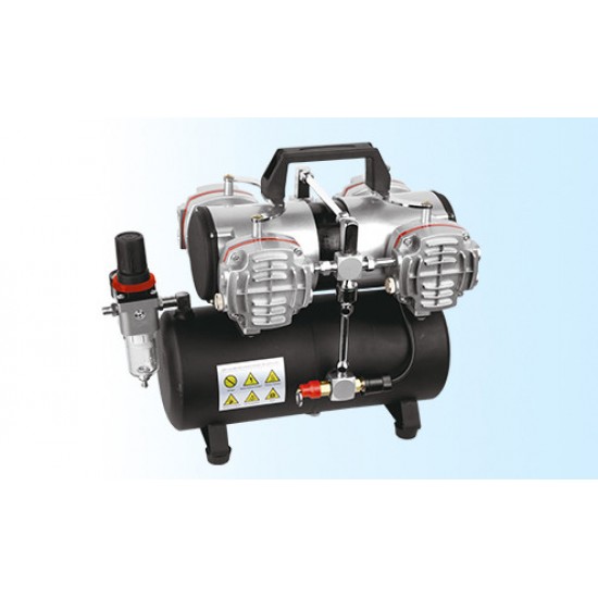 Compressor AS-48A voor airografie, viercilinder-tagore_AS-48A-TAGORE-Compressoren voor airbrushes
