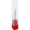 Diamond flame cutter 2 mm. on red base №6-17566-China-Tips for manicure