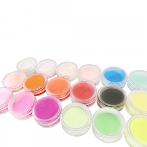  Assily multi-colored acrylic powder set 18 jars,