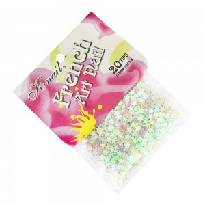 Fleurs Knail Fench Art Nail CHAMELEON avec miroitement