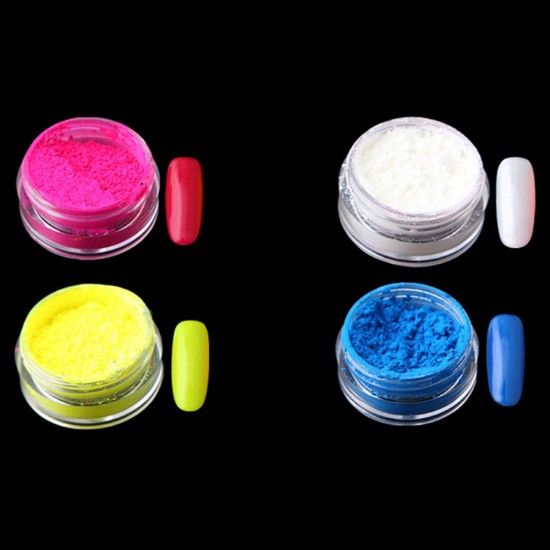 Zestaw wielobarwnych neonowych pigmentów fluorescencyjnych 12szt. №101-19234-Ubeauty Decor-Wystrój i projekt paznokci