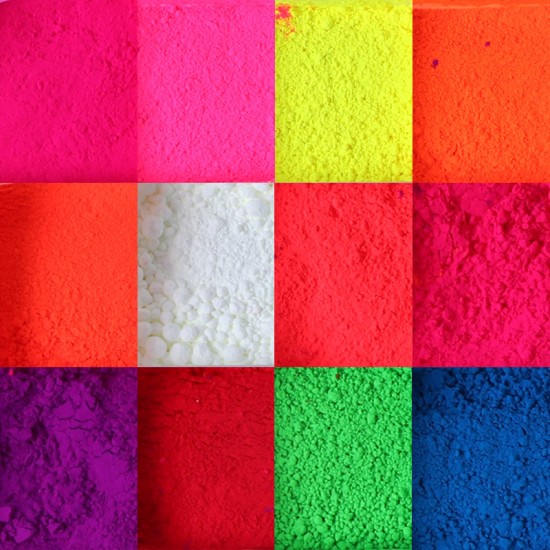 Un ensemble de pigments fluorescents néon multicolores 12 pcs. ?101-19234-Ubeauty Decor-Décoration et conception dongles