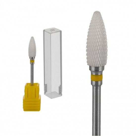 XF Ceramic Cutter Yellow-Corn Extra Fine, Most Popular, Sleeve Tested, Haute résistance à lusure-17606-Ubeauty-Buses pour manucure