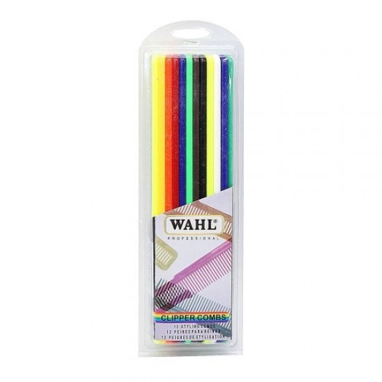 Conjunto de pentes coloridos WAHL USA (12 pçs\pacote)-58077-Китай-Cabeleireiro