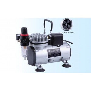 Compressor para aerógrafo, com refrigeração forçada, FENGDA