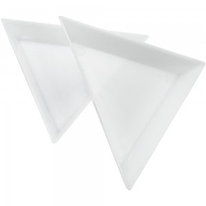 Recipiente de plástico triangular para strass
