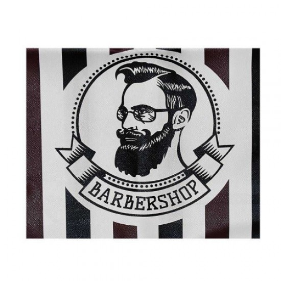 Фартук Barber в полоску с карманом (кожзам), FBP-K, Халаты, фартуки, пеньюары,  Красота и здоровье. Все для салонов красоты,Все для парикмахеров ,Парикмахерам, купить в Украине