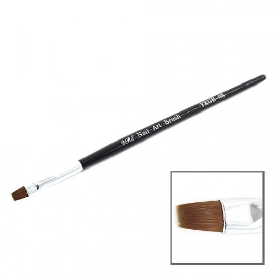 Gel brush black handle straight bristle №8-59130-China-Brushes, saws, bafs