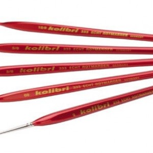 Set of brushes Kolibri 333 marten, 5 pcs