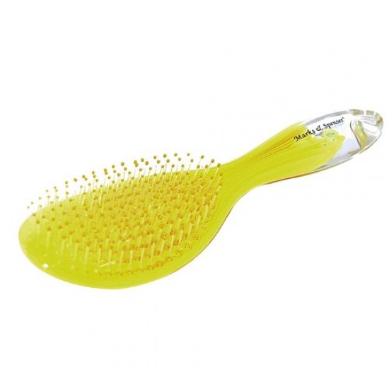 Hairbrush 1499 plastic yellow (transparent handle), 57844, Hairdressers,  Health and beauty. All for beauty salons,All for hairdressers ,Hairdressers, buy with worldwide shipping