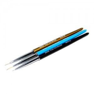  Set of 3 brushes for painting (colored pen)
