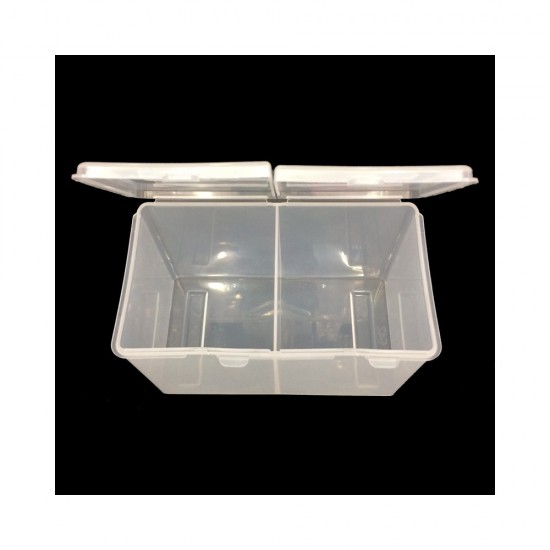 De container voor pluisvrije doekjes is tweedelig. Dubbele container KOD100-G42-18980-Китай-Stands en organisatoren