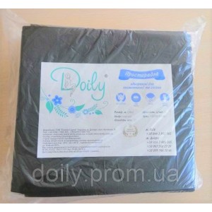 Doily sheets 0.8x2.0 m (20 pcs / pack) made of spunbond 30 g / m2 Color: black (4823098707271)