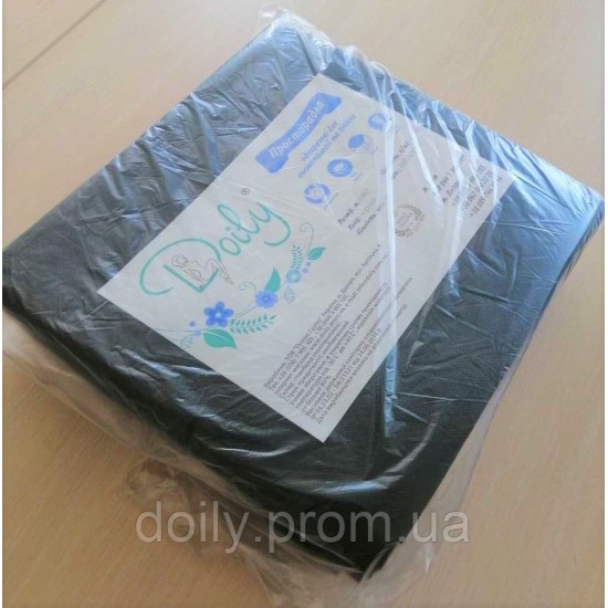 Folhas de toalhinha 0,8x2,0 m (20 unid./pacote) confeccionadas em spunbond 30 g/m2 Cor: preto (4823098707271)-33779-Doily-Guardanapo TM