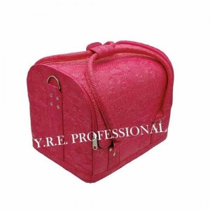 Master suitcase leatherette 01# pink (snake)