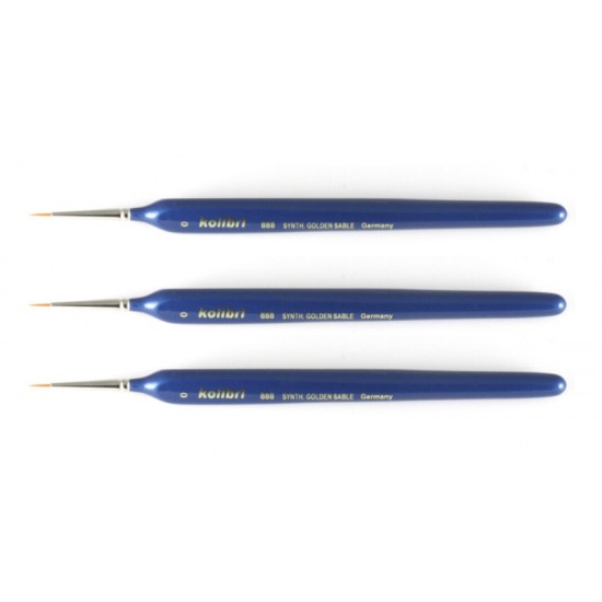 Set of brushes Kolibri 888 No. 2/0 synthetics, 3 pcs-tagore_170012-TAGORE-Airbrushes