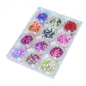  Set de decoración 12 colores (confetti)