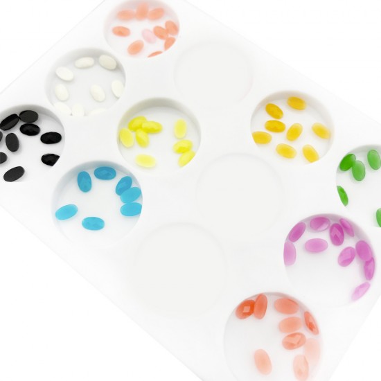 MARKDOWN! Plastic stones MASTER professional MULTICOLORED OVALS (Some cells are empty) ,MAS055, 17464, Stones,  Health and beauty. All for beauty salons,All for a manicure ,All for nails, buy with worldwide shipping