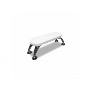 Support de manucure pied métallique ULKA avec coussin blanc, accoudoir pour hotte de table, coussin manucure
