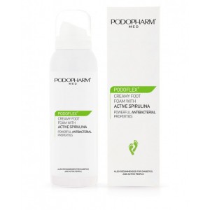  Crème-mousse jambes à la spiruline active Podopharm Podoflex 125ml (PM08)