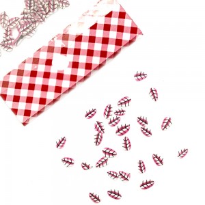 Fimo in a bag PINK FEATHERS 100pcs,