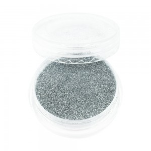  Glitter em uma jarra MIRROR SILVER Cheio até a borda conveniente para o contêiner master Partículas embaladas na fábrica 1/360 polegada