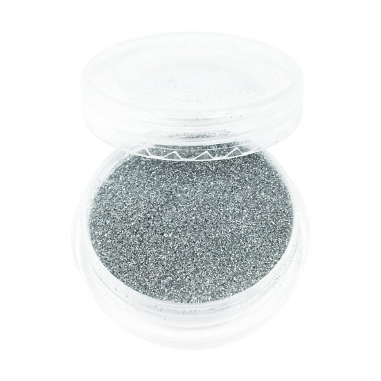 Glitter in a jar MIRROR SILVER Full to the brim convenient for the master container Factory packed Particles 1/360 inch-19681-China-Decor and nail design